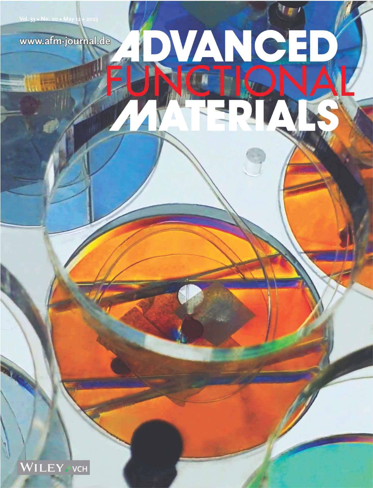 Advanced Functional Materials 20/2023 cover — chiral mechanical metamaterials